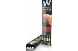 Weathering Pencils Basic Colours (red, blue, green & aluminium)